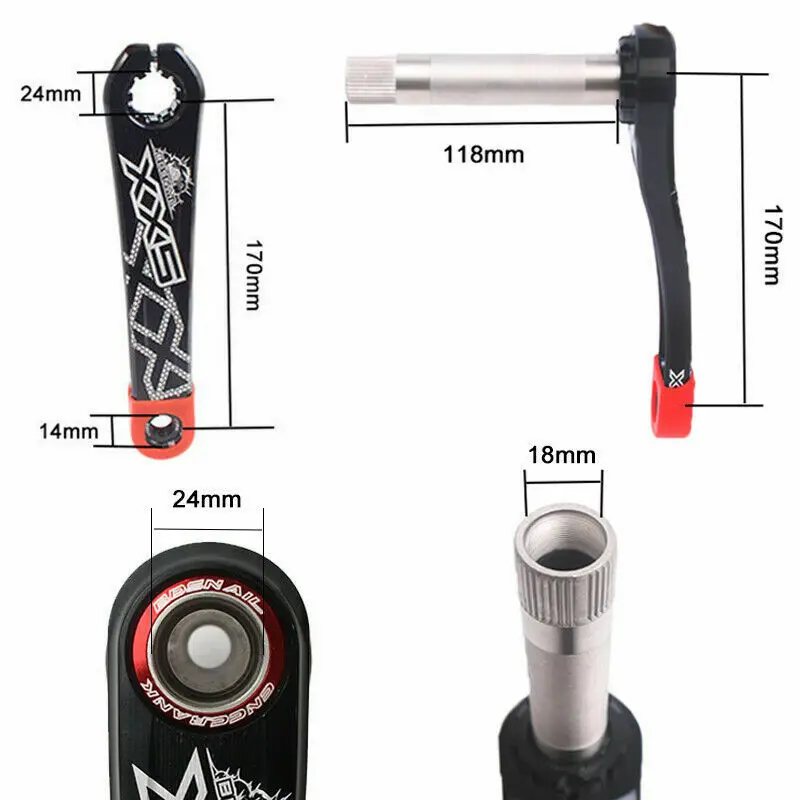 BDSNAIL узкая широкая цепь MTB GXP 170 мм Кривошип дорожный велосипед горный 34 40T подходит