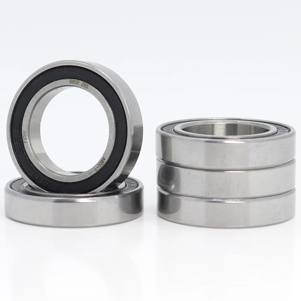 Подшипник 6802 2RS 15*24*5 мм 10 шт. фотометрическая тонкая секция 61802RS ABEC 1 6802RS| |