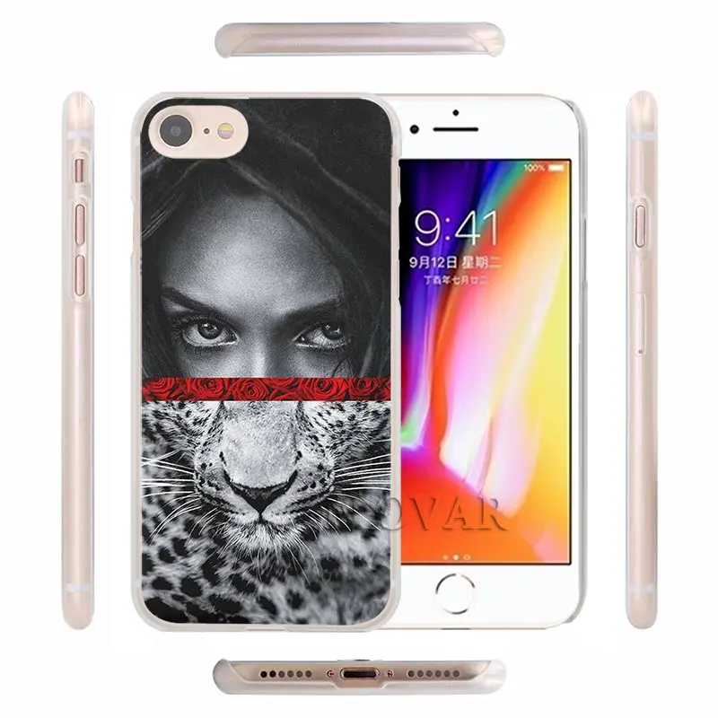 

Danger Lion Woman Black Girl Phone Case for iPhone 11 Pro 7 8 XR SE 2020 X XS MAX 11 Pro MAX 7+ 8+ 6 6s Plus 5S Hard Cover