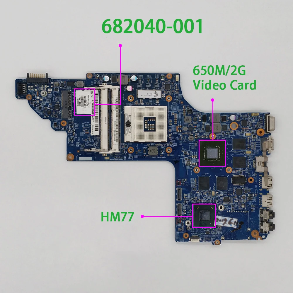682040-001 аккумулятор большой емкости HM77 w 650M/2G видеокарта для HP ENVY DV7 DV7-7000 серии DV7T-7000