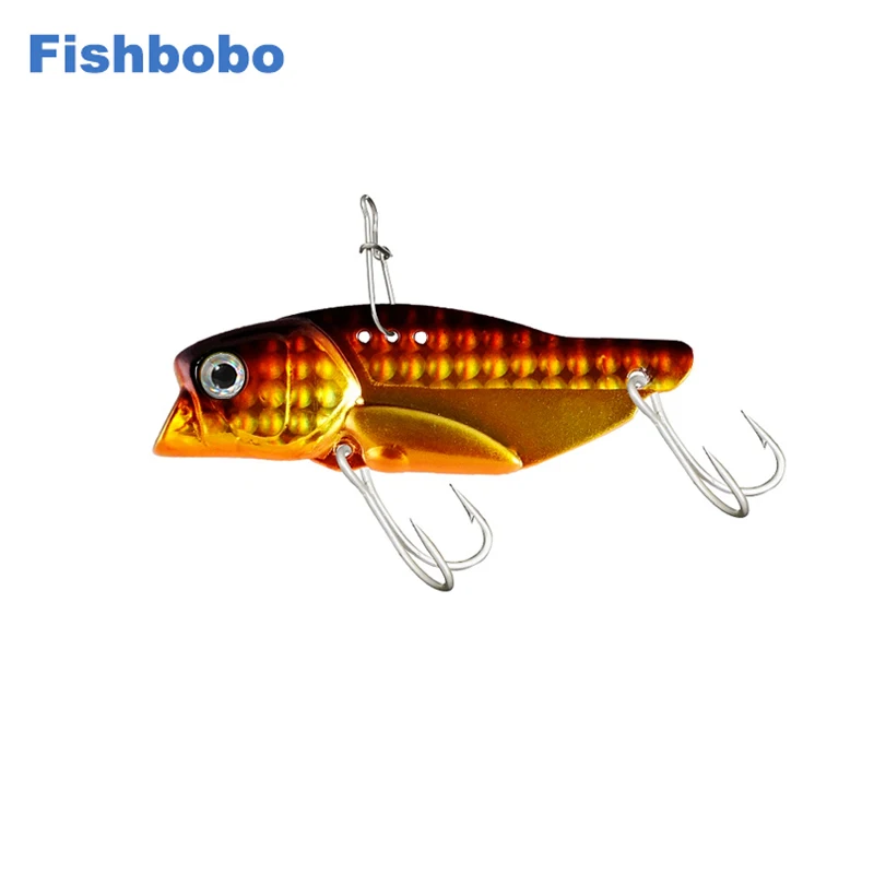

Fishbobo New Arrival Metal VIB Fishing Lures 58mm 14g Artificial Sinking Hard Bait Ocean Boat Fishing Tackle Winter Ice Lure