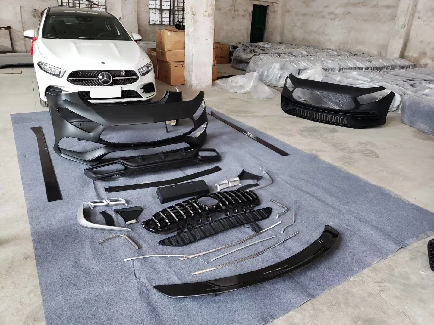 

Suit For A-class 19 A200l A180l Amg Gt Surround Appearance Rear Bar