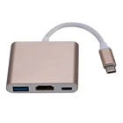 USB-хаб 4K, совместимый адаптер с портом HDMI, для Macbook ProAir Thunderbolt 3