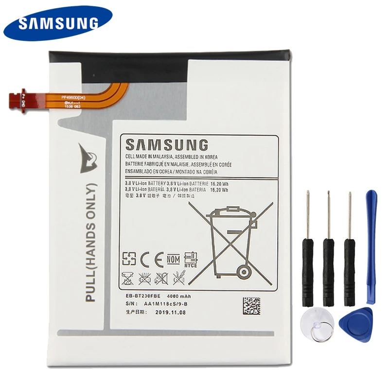 

Original Samsung Battery EB-BT230FBE EB-BT230FBU For SAMSUNG Galaxy Tab 4 7.0 Nook SM-T230 SM-T231 SM-T235 4000mAh
