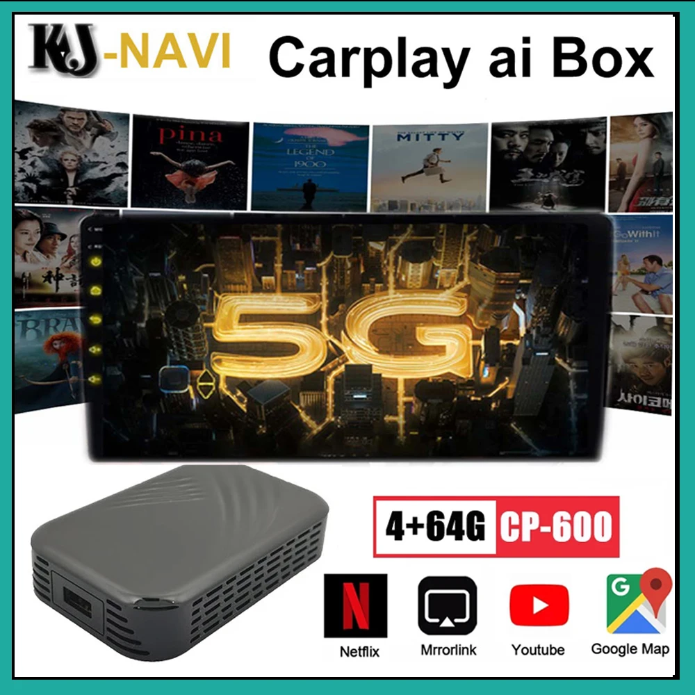 Carplay Ai Box беспроводной ключ на Andorid 9 0 для Honda Ford Lexus Mazda Kia Jeep Audi Benz Vw Volvo Porsche с Apple Car