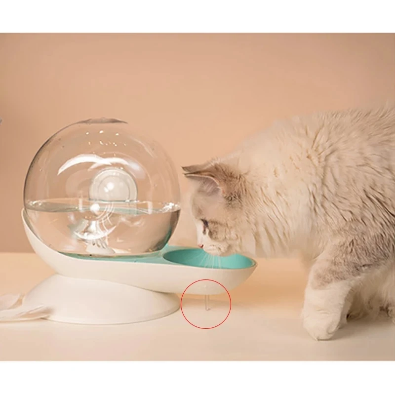 

Automatic Snails Bubble Cat Water Bowl Pet Fountain Drinking Bowl Water Dispenser Large Bowl No Electricity Cat Drink Supplies
