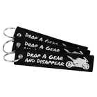 3 шт.партия брелок в виде мотоцикла llaveros Брелок для автомобилей брелки Bijoux вышивка Drop A gear брелок OEM автомобильный брелок