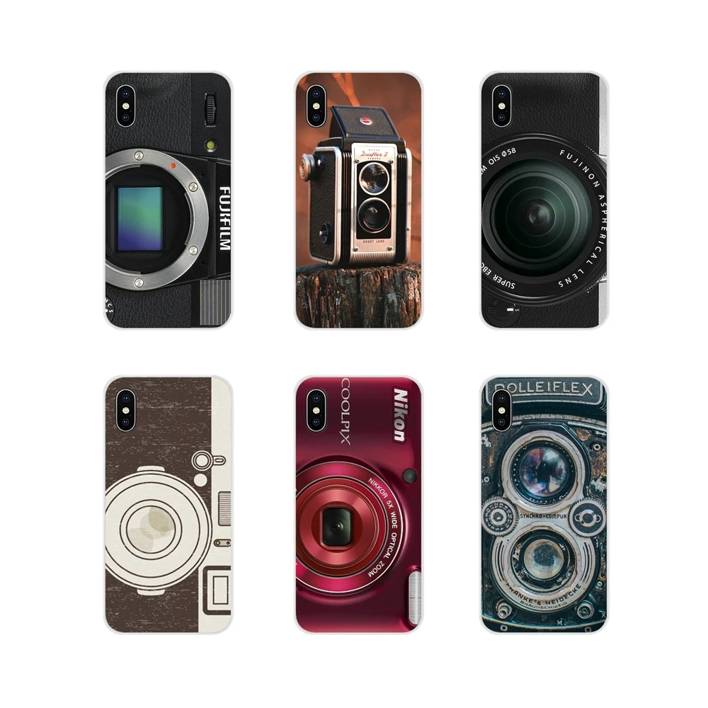 Модный чехол классический ретро черный серебристый Винтажный для камеры Samsung Galaxy