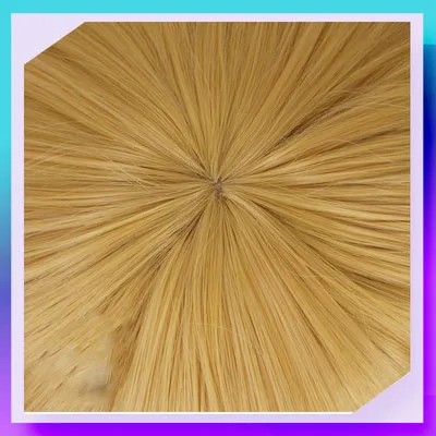 Парик для косплея киметасу из Желтый Аниме термостойкий синтетический 25