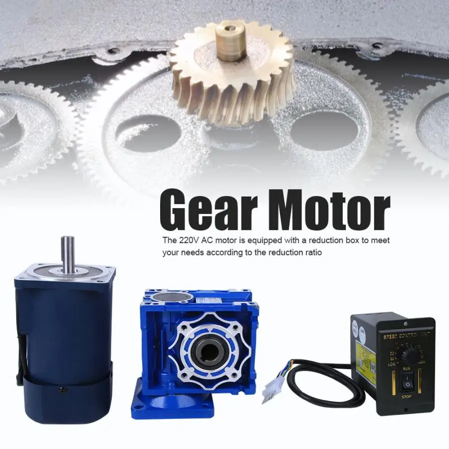 90W 220VAC червячный редуктор двигателя 5IK90RGN RV40 регулятор скорости для оборудования