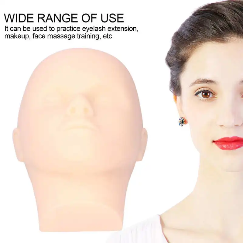 Голова манекена для наращивания ресниц многоразовая голова практики