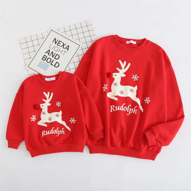 Рождественская одежда в стиле Family подходящая футболка для родителей и ребенка с