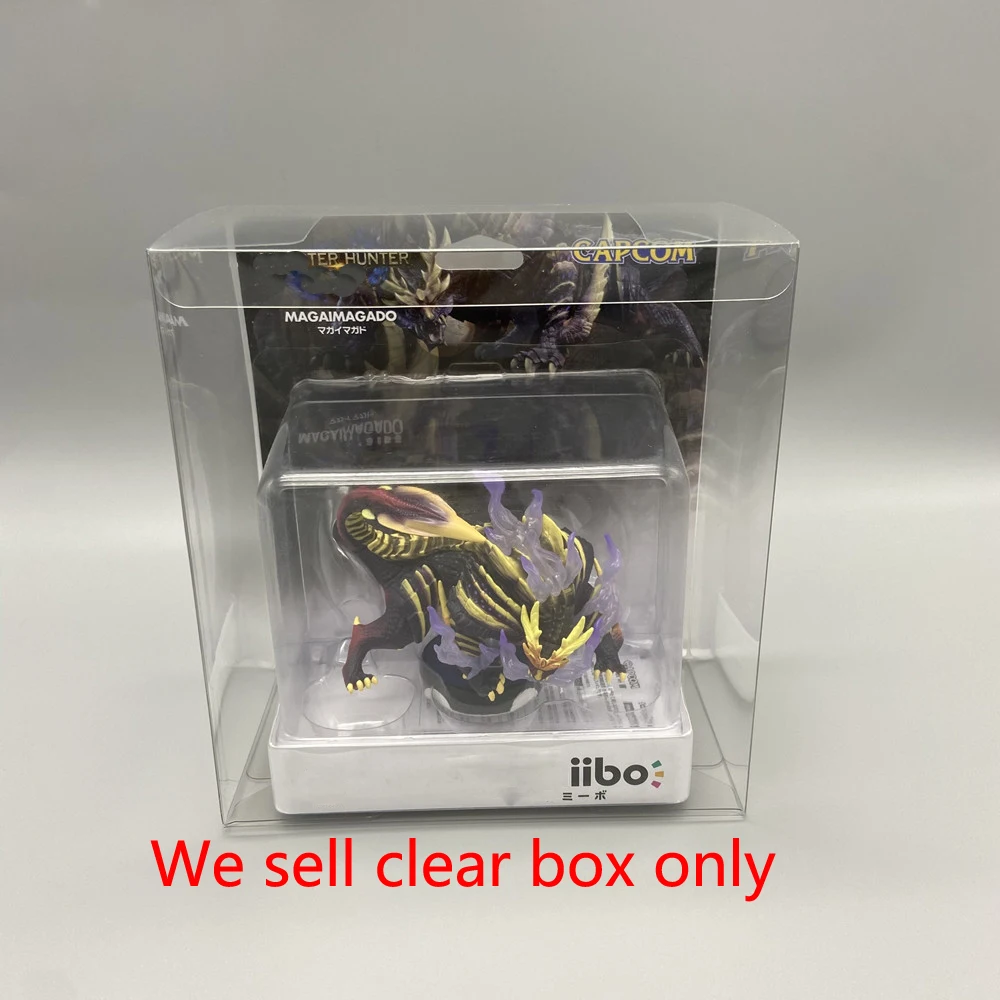 

10 PCS Transparent PET display box Collection Storage box for N-S for Switch Monster Hunter Rise Amiibo Game Protection box