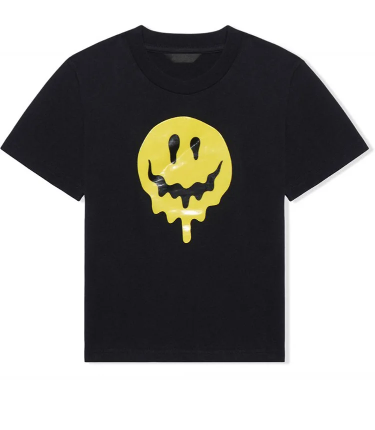 

Grimace T Shirt Brand Baby Kids Boys Girls Children Short Sleeves Summer Clothing Cartoon Print Wry Face Tee Children