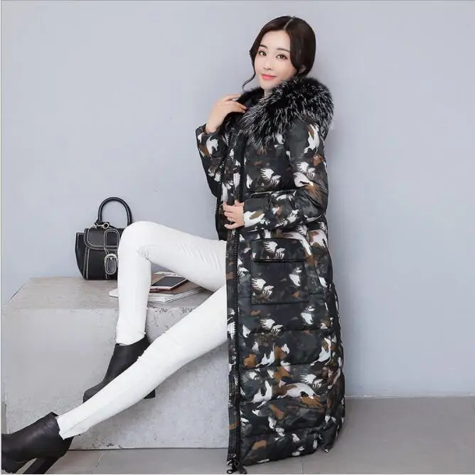 

2019 Winter Women Parka Coats Slim Fur Hooded Jackets Parkas Thicked Warm Overcoat Outerwear abrigos mujer invierno