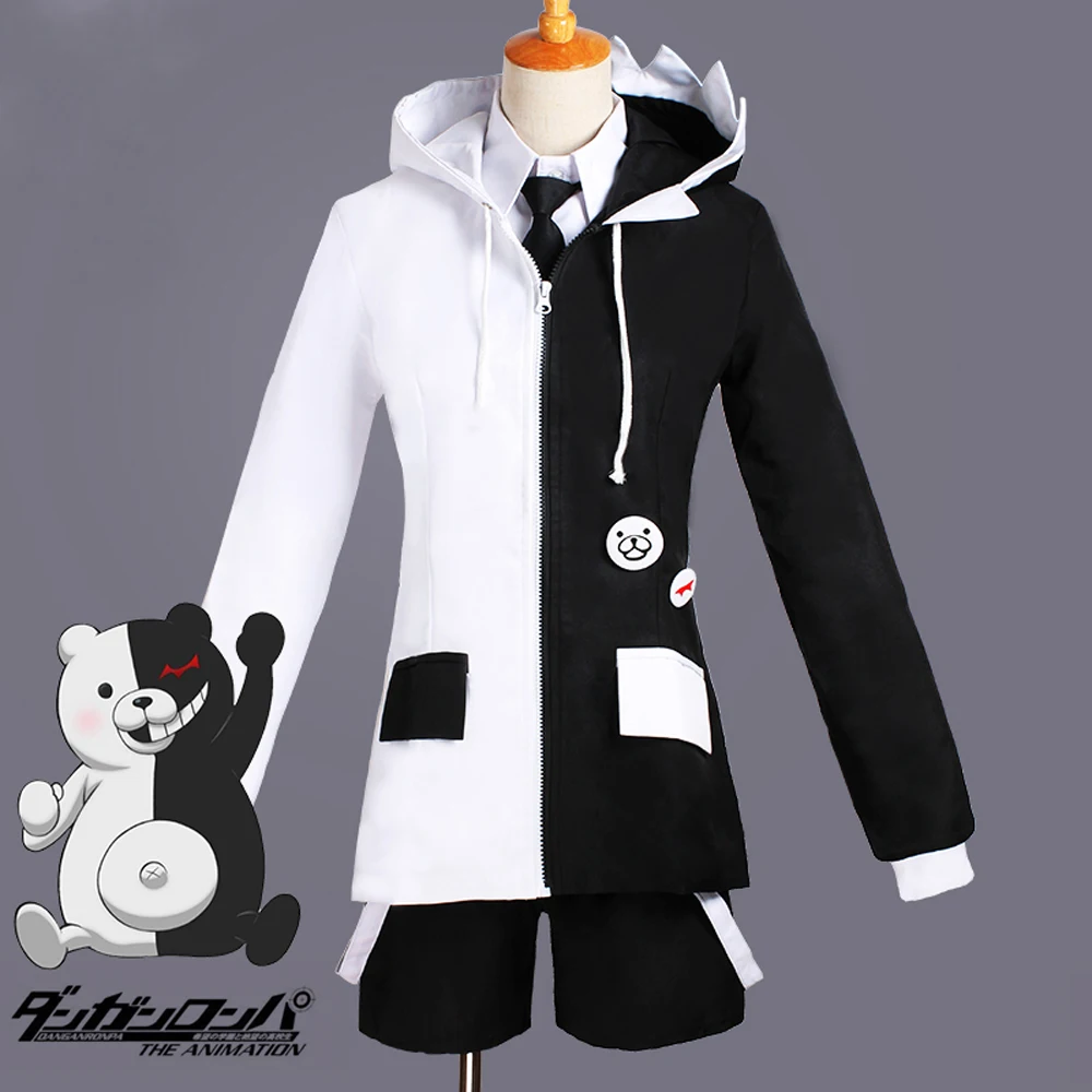 style A (pants) VEVEFHUANG Аниме Супер Dangan Ronpa 2 Danganronpa Monokuma черный и белый медведь унисекс Изысканный косплей костюм повседневная одежда - Цвет: style A (pants)