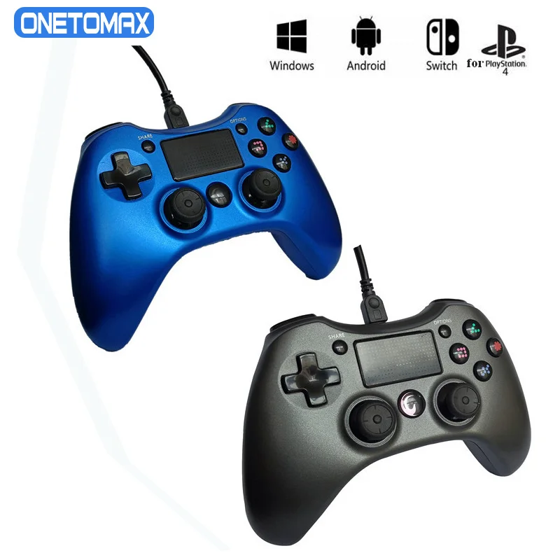 Проводной джойстик для PS4 контроллер Playstation вибрационный геймпад PS3 ПК