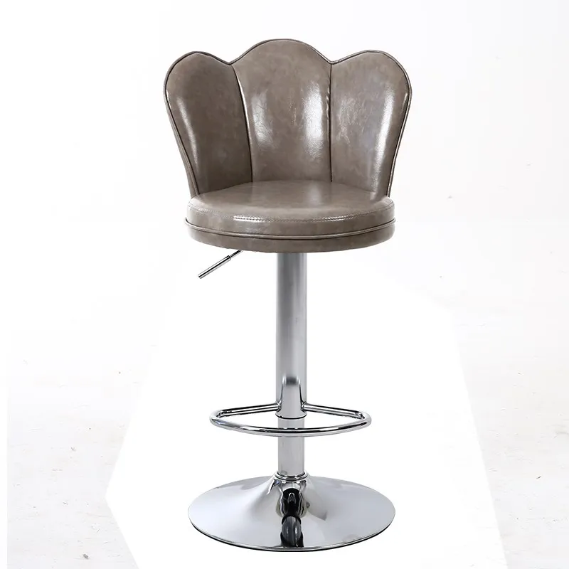 

Bar stool simple lift net red back creative cashier front desk Nordic rotating high stool