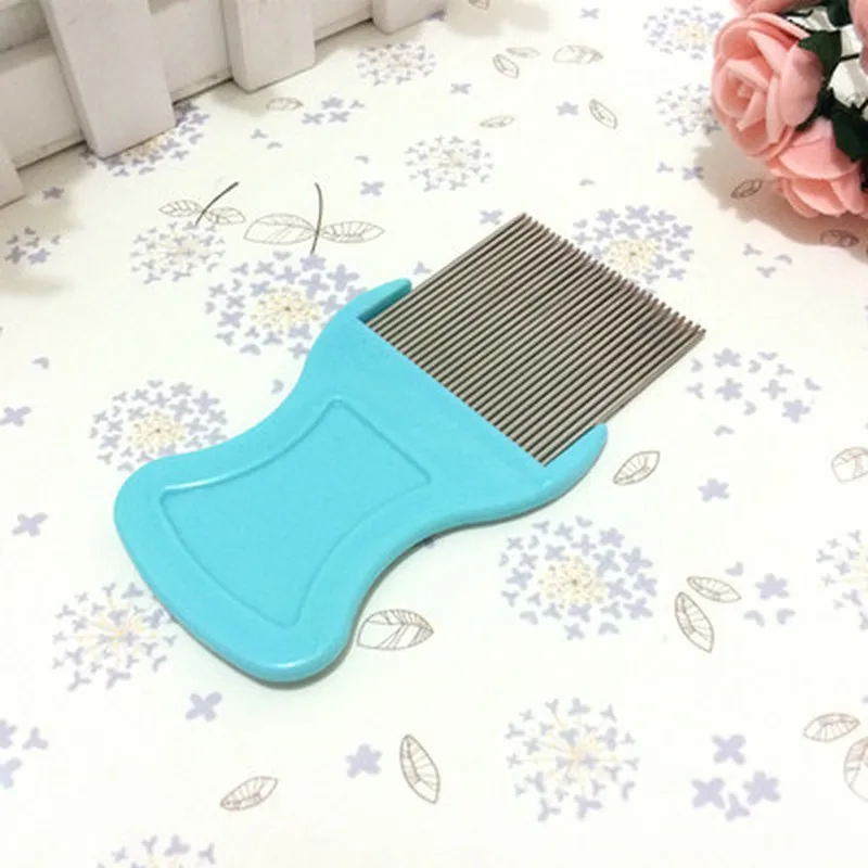 Расческа из нержавеющей стали волосы вошь расческа щетки Терминатор мелкое яйцо