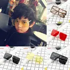 2020 одежда для маленьких мальчиков и девочек; Футболки с рисунком солнечных очков; Пластиковой оправе очки детей квадратный стул с деревянным для детей ясельного возраста детские очки для плавания принадлежности для бассейна