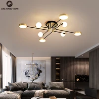 led ceiling light indoor home modern chandelier ceiling lamp for living room bedroom dining room kitchen lighting fixtures gold