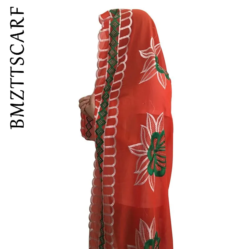 Новые африканские женские шифоновые шарфы высокого качества большого размера