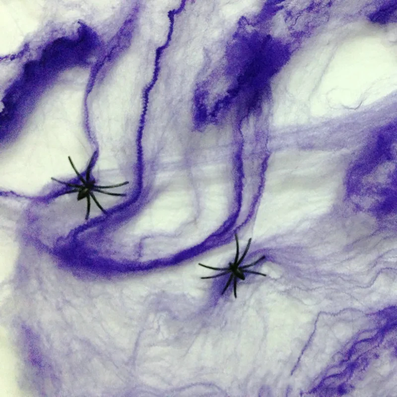 Растягивающийся Хэллоуин эластичная страшная легкая прозрачная ткань в