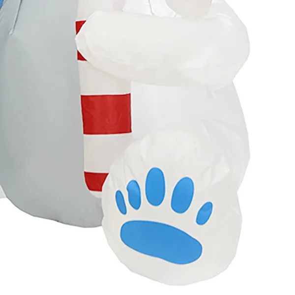 

4 Ft Christmas Inflatables Christmas Bear with LED Lights Christmas Outdoor Yard Decoration