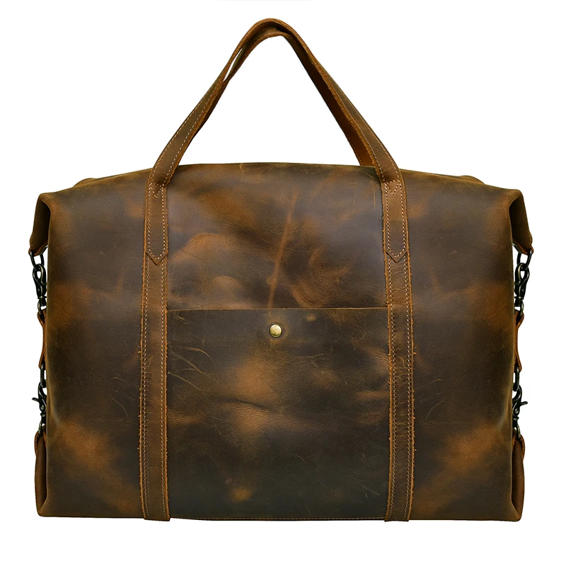 Вместительные мужские сумки из натуральной кожи чемодан для путешествий ручная