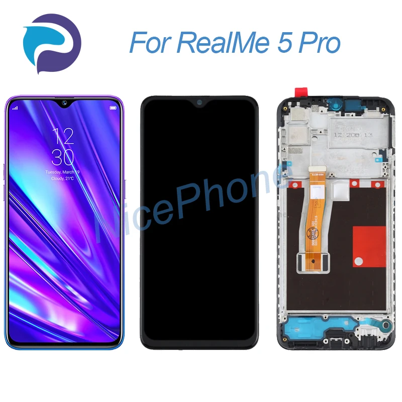 

ЖК-экран для RealMe 5 Pro + сенсорный дигитайзер 2340*1080 RealMe 5 Pro ЖК-экран