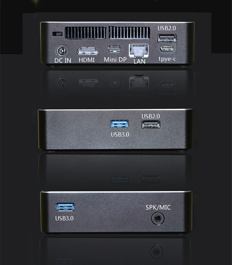 [Четырехъядерный процессор Intel Core i7 8550U i5 8250U] Eglobal M.2 NVMe Nuc Mini PC i7 Windows 10 Pro DDR4 32GB AC WiFi Мини компьютер HDMI DP