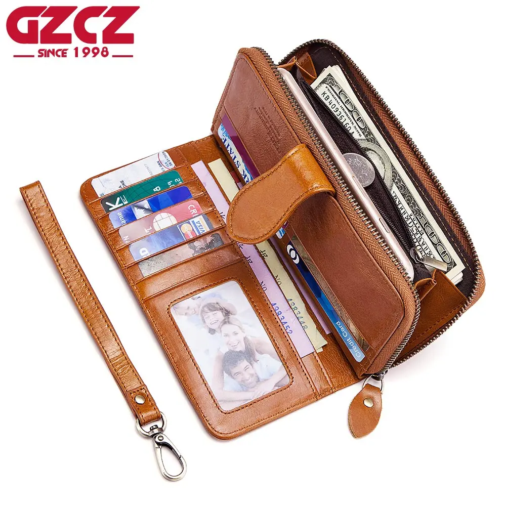 Женский клатч из натуральной кожи с отделением для монет | Багаж и сумки