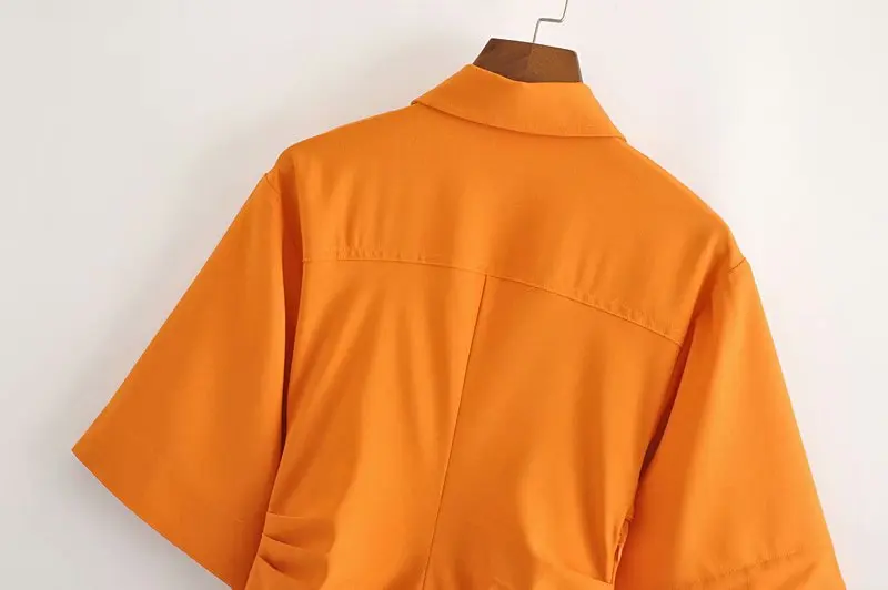

New Spring and Summer Short Sleeve Women's Wear, Retro Short Sleeve, Side Zipper Fashion Women's Dress