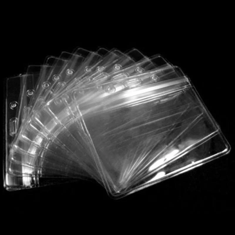 

5PCS Women Men Transparent Clear PVC ID Bank Badge Work Exhibition ID Name Waterproof Card Holders Credit Card Holder Bags