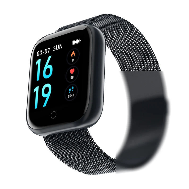 

Digital Watch Women Waterproof T80S Smart Bracelet Activity Fitness Tracker Heart Rate Monitor Band Men Smartwatch VS P80 P70