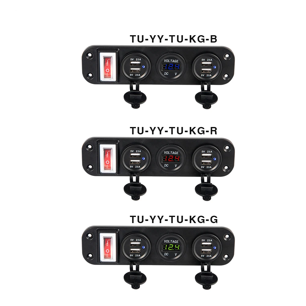 4 в 1 автомобильное зарядное устройство с двумя USB-портами 2 + А | Кабели адаптеры и