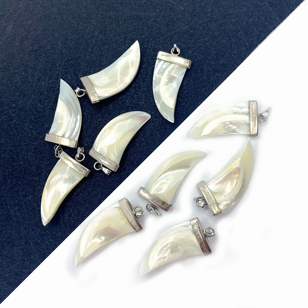 

Natural Sea Shell Pendant Big Pepper Shape Carved White DIY Making Necklace Pendant Accessories Jewelry Charm Wholesale