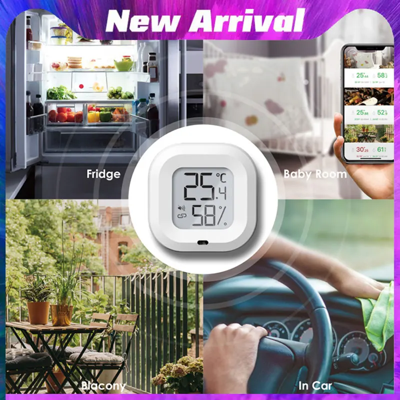

Wireless Smart Indoor Room LCD Temperature Humidity Meter Digital Thermometer Hygrometer Weather Station Alarm Clock