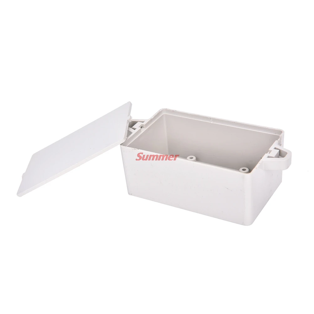 

Hot 1PCS Waterproof Cover Project Electronic Instrument Case Enclosure Box White For Electronic Projects,power Supply Units