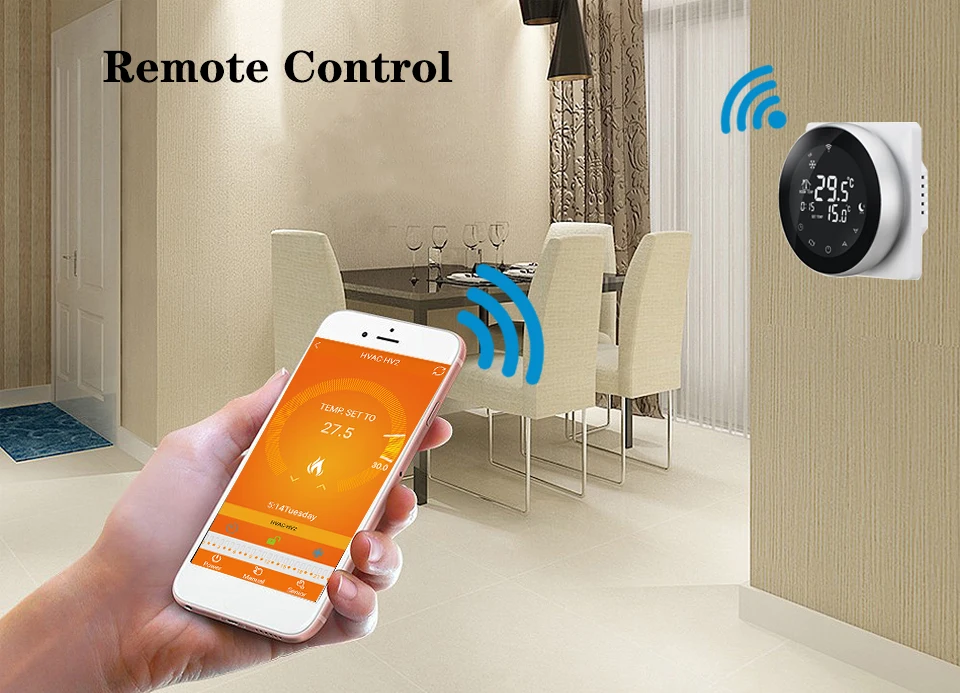 Beok TGR87 wifi газовый котел сенсорный экран комнатный термостат Еженедельный программируемый умный регулятор температуры