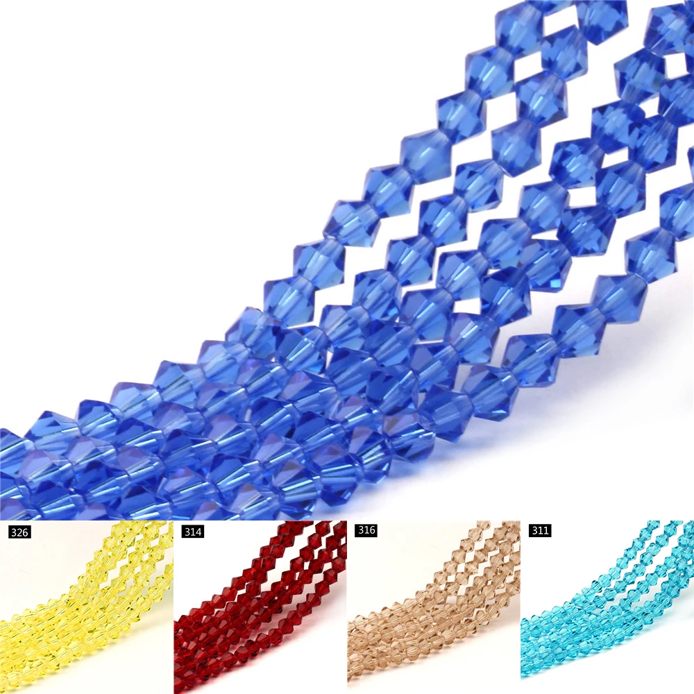 4 мм австрийский кристалл бисером струнный прозрачный эффект цветное стекло