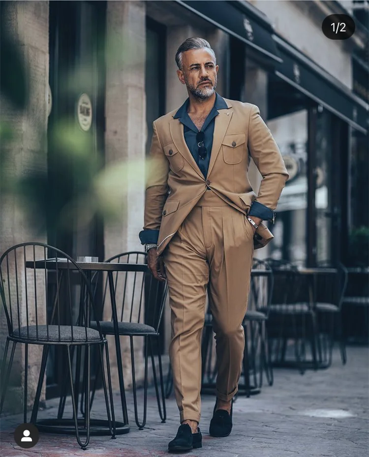 Костюм мужской свадебный облегающий пиджак и брюки костюм для жениха в