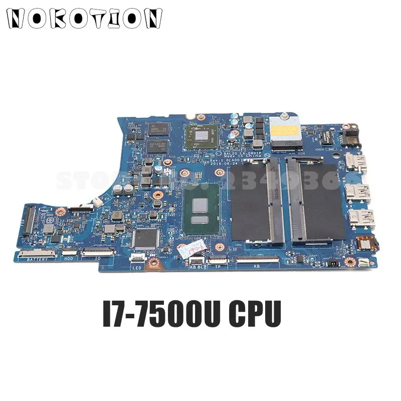 Материнская плата NOKOTION BAL20 для ноутбука Dell Inspiron 15 5567 5567|Материнские платы| |