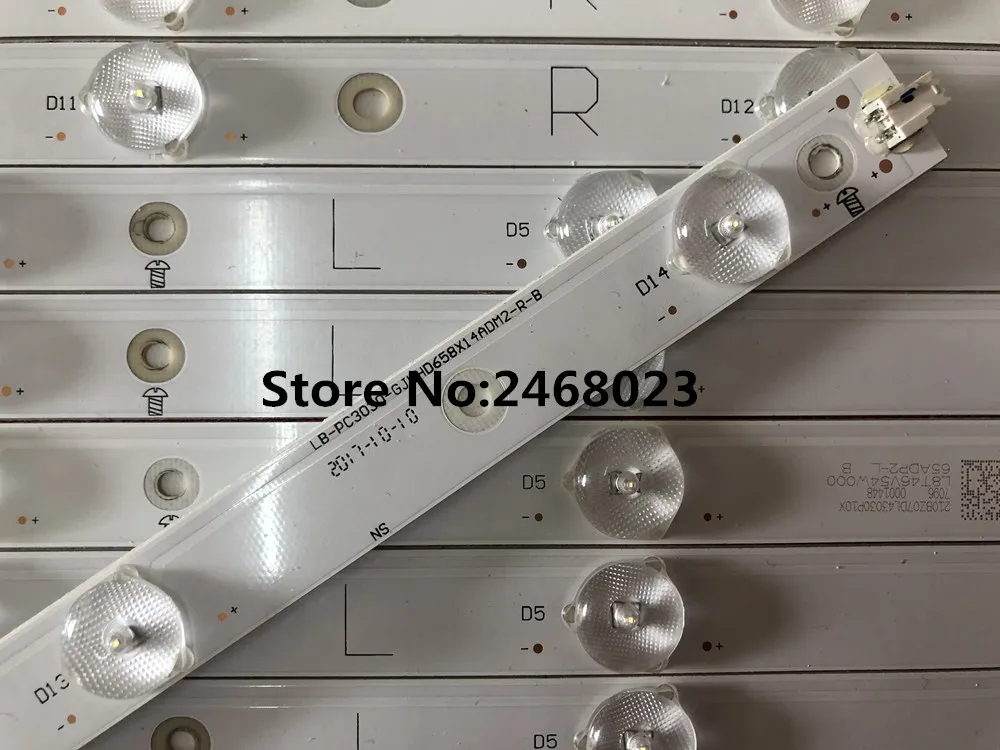 Светодиодный Подсветка полосы для 65PUS6121 65PUF6656 LD65P19U LB PC3030 GJUHD658X14ADM2 L/R H B GJD2P5658X14UHD PF3030
