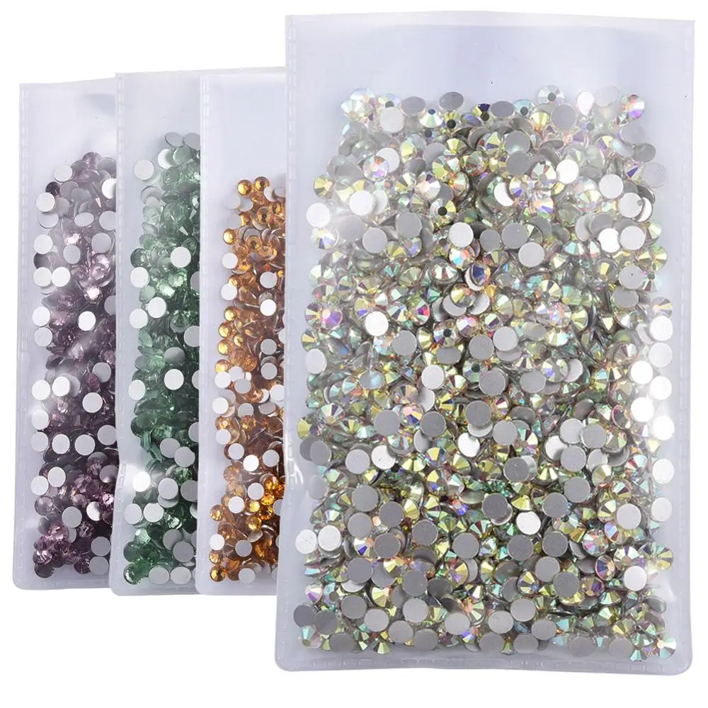 Стразы для дизайна ногтей 1440 шт. стразы маникюра без горячей фиксации|Стразы и