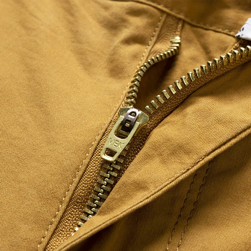 

Men's Casual Summer Shorts Knee Length Cotton Short Pants for Men Military Cargo Shorts Solid Color Summer Brand Clothing 2021