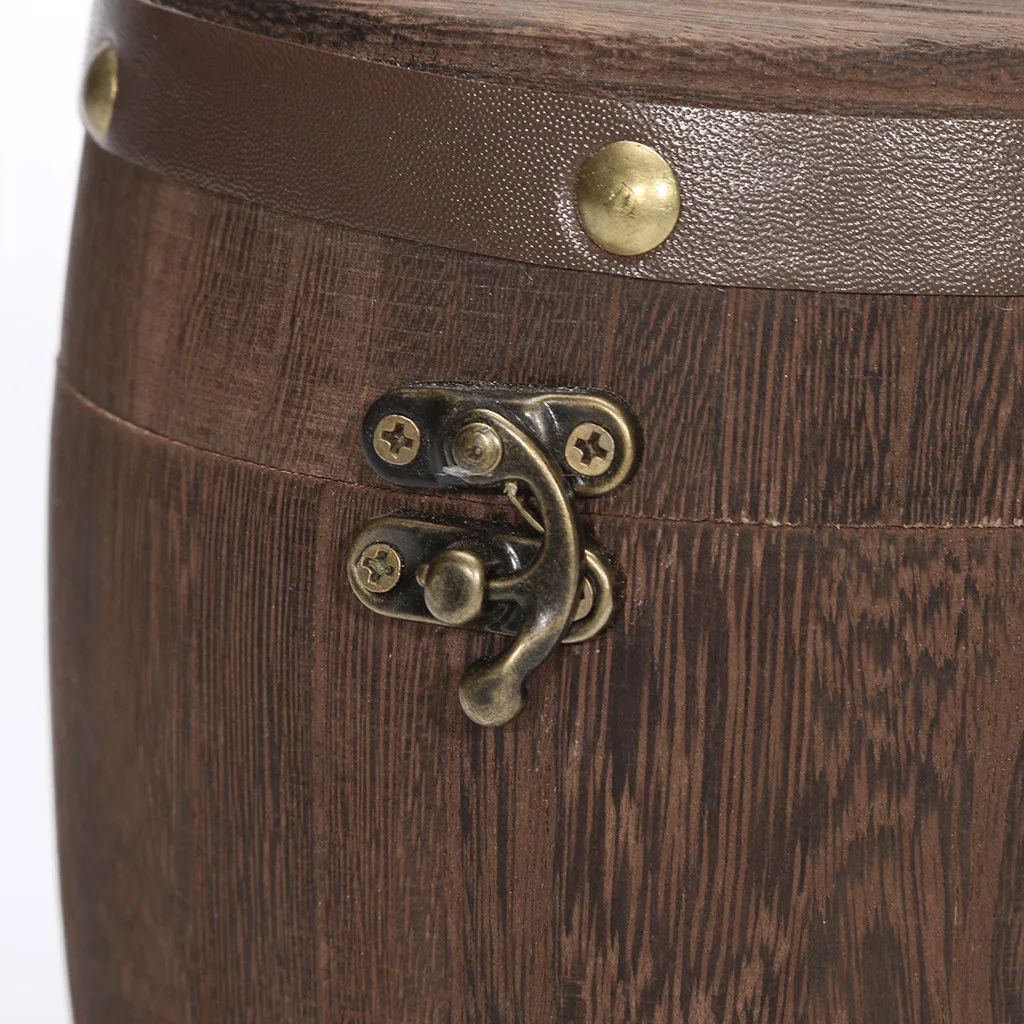 Новый мини контейнер для хранения деревянных бочек чайных листьев кухонных