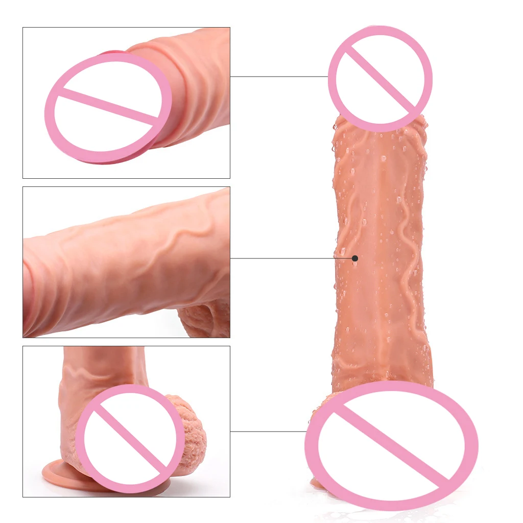 Супер большой фаллоимитатор для женской мастурбации жидкий силиконовый пенис с