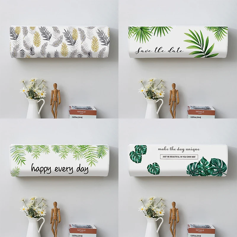 

Чехол для кондиционера в скандинавском стиле с принтом листьев пылезащитный чехол для кондиционера Настенный Протектор для кондиционера д...