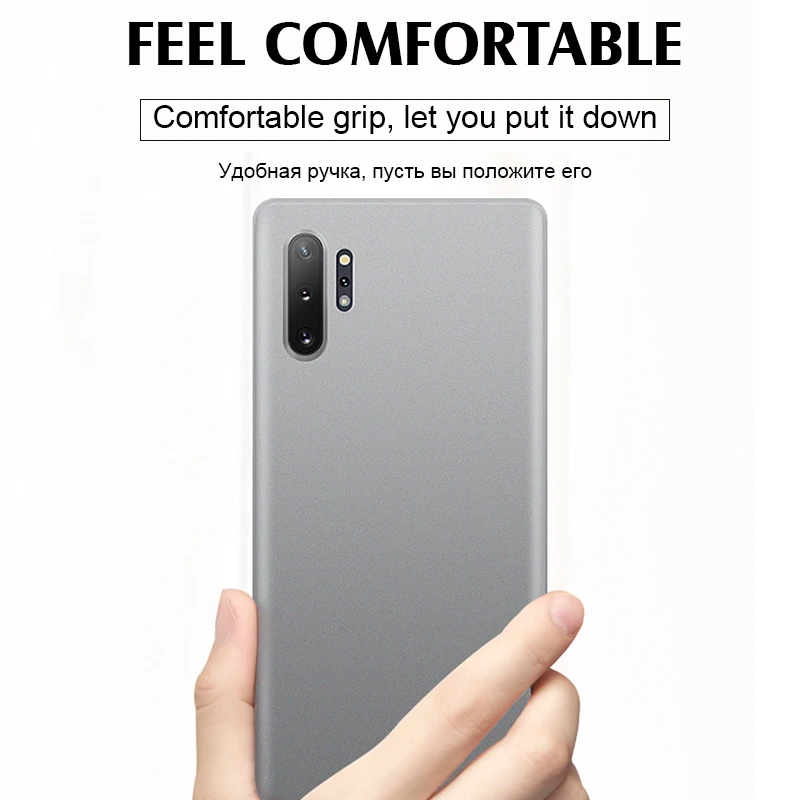 Роскошный ультра тонкий 0 2 мм матовый ПП чехол для samsung Galaxy S8 S9 S10 S10E Plus Note 8 9 10 Pro